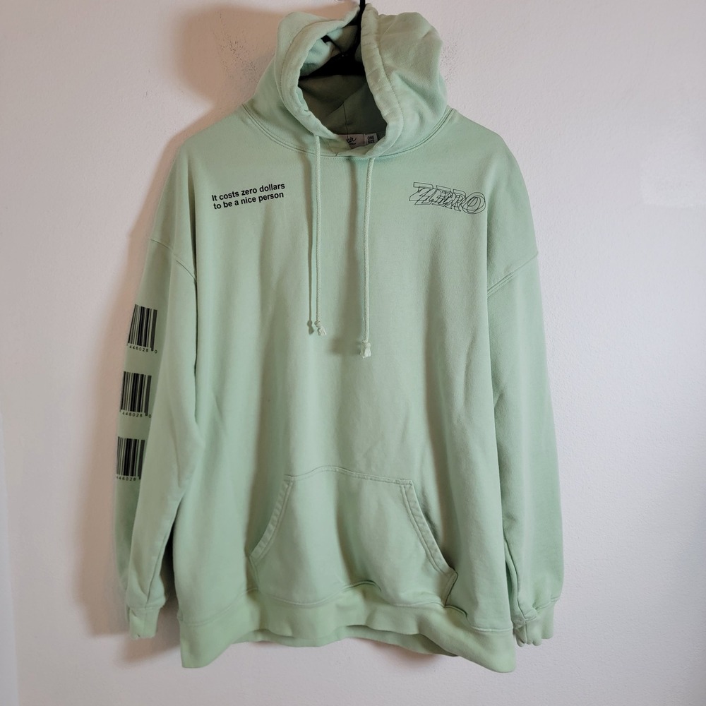 Mayfair Group Green Pullover Sweater Hoodie One Size Travel Airplane Graphic
